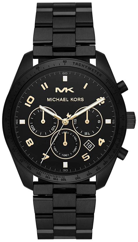 Michael Kors Men's Keaton Chronograph Black Dial Black 